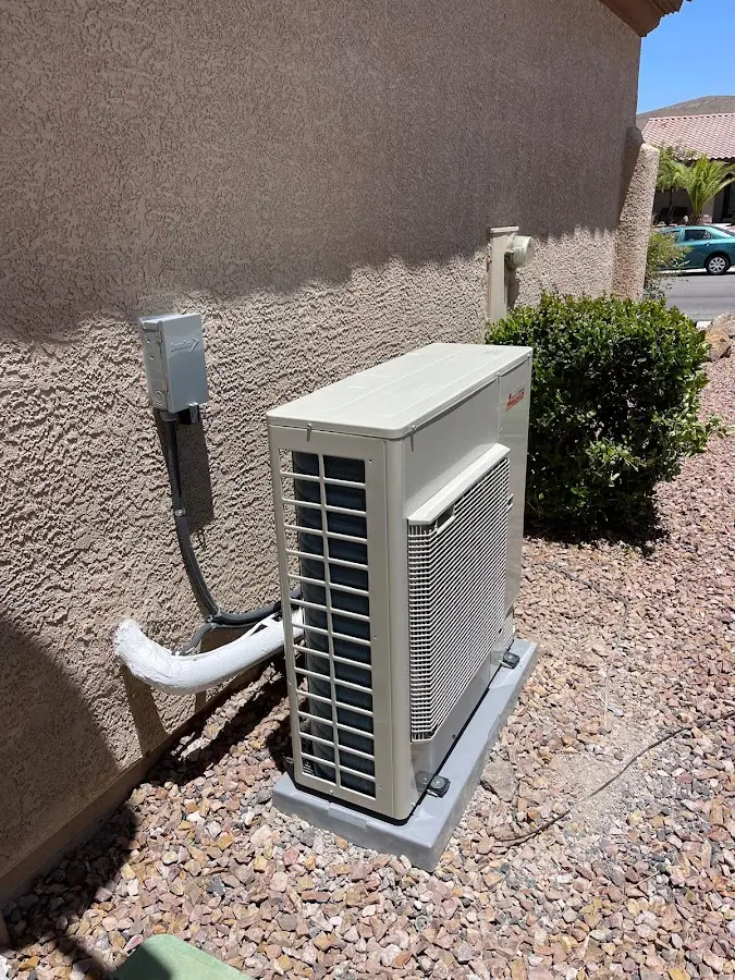 Residential air conditioning condenser unit in Haverhill